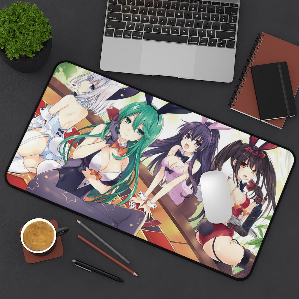 Date A Live Sexy Mousepad - Bunny Girl Waifus Desk Mat - Ecchi Playmat