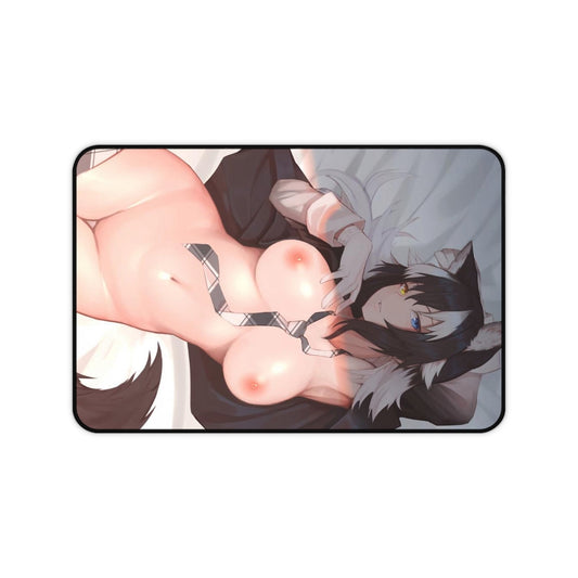 Nude Grey Wolf Kemono Friends Desk Mat - Non Slip Mousepad