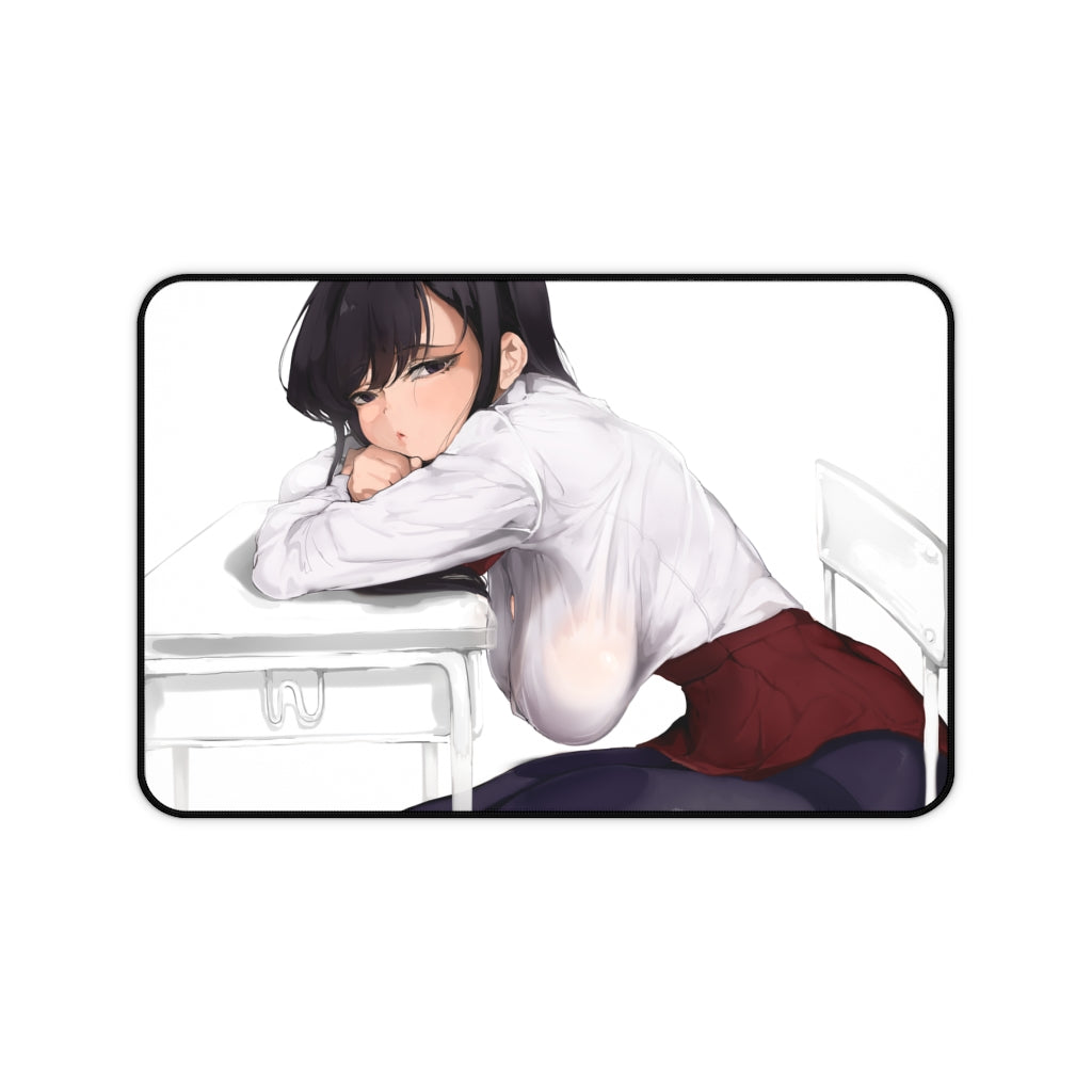 Komi San Sexy Mousepad - Anime Tits Komi Can't Communicate Ecchi Desk Mat - Boobs Playmat