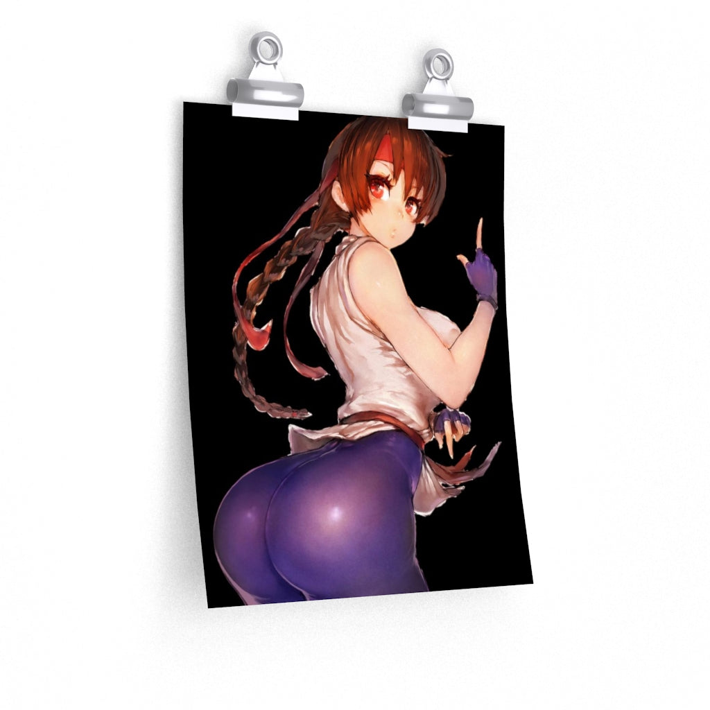 Yuri Sakazaki The King Of Fighters Poster - Lewd Premium Matte Vertical Poster - Adult Wall Art