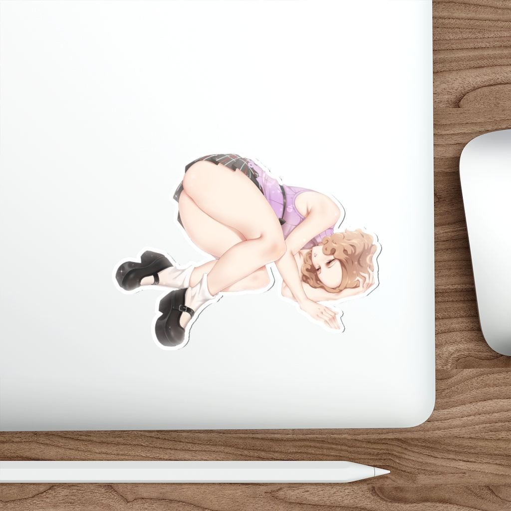 Persona 5 Waterproof Sticker - Haru Okumura Ecchi Vinyl Car Decal