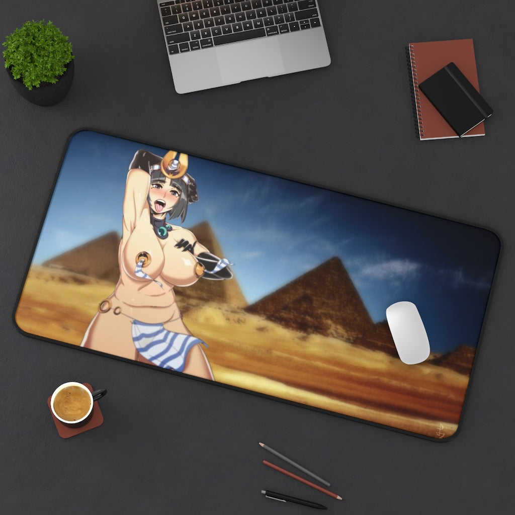 Sexy Menace Queen's Blade Pyramids Desk Mat - Non Slip Mousepad