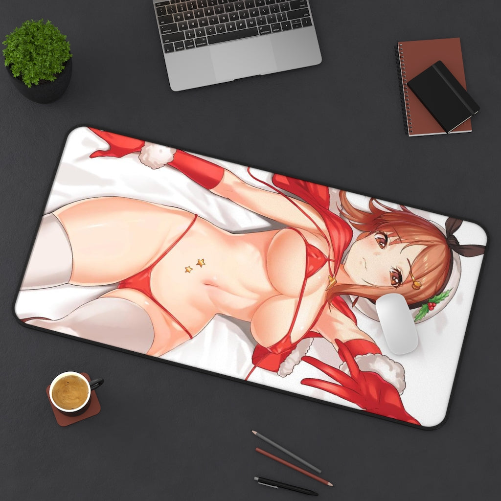 Atelier Ryza Sexy Mousepad - Christmas Bikini Reisalin Stout Desk Mat - Ecchi Gaming Playmat