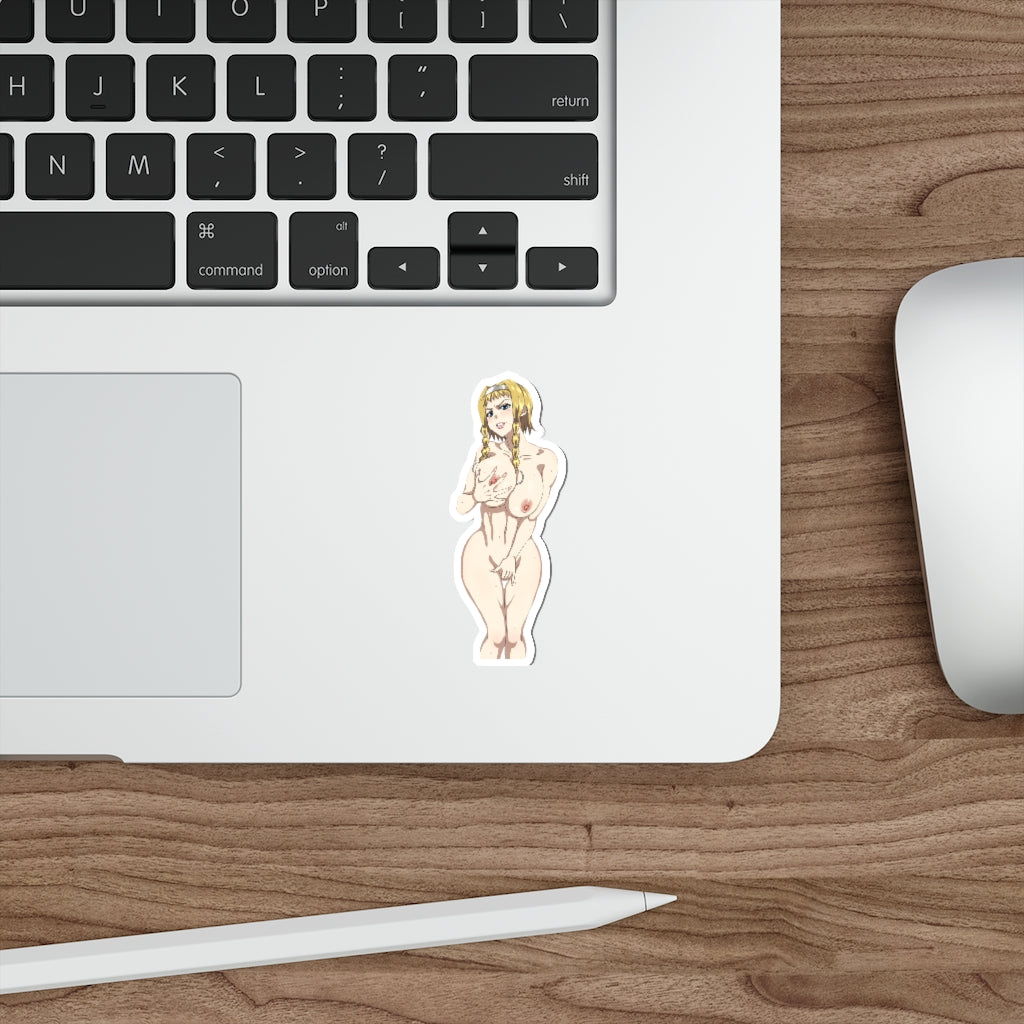 Hentai Queen's Blade Nude Leina Waterproof Sticker - Ecchi Vinyl Decal