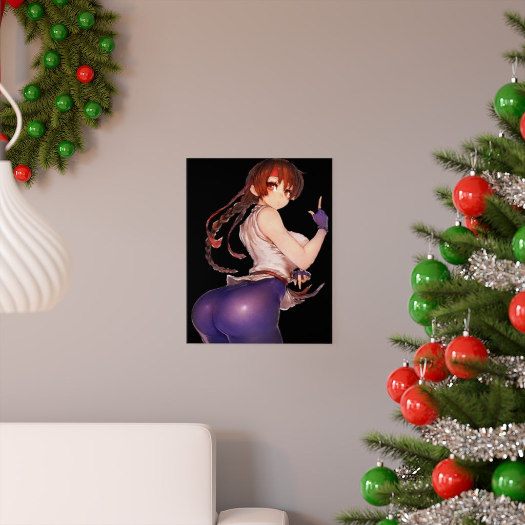 Yuri Sakazaki The King Of Fighters Poster - Lewd Premium Matte Vertical Poster - Adult Wall Art