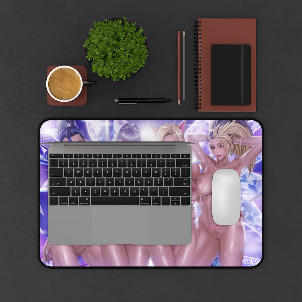 Nude Hentai Waifus League of Legends Desk Mat - Lewd Mousepad - Sexy Anime Girl Playmat