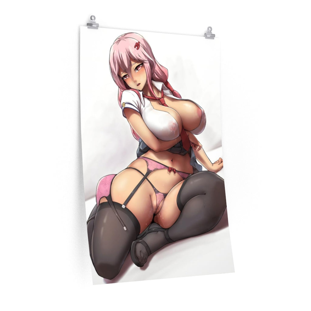 Thick Boobs Yuzuriha Inori Guilty Crown Hentai Poster - Lewd Premium Matte Vertical Poster - Adult Wall Art