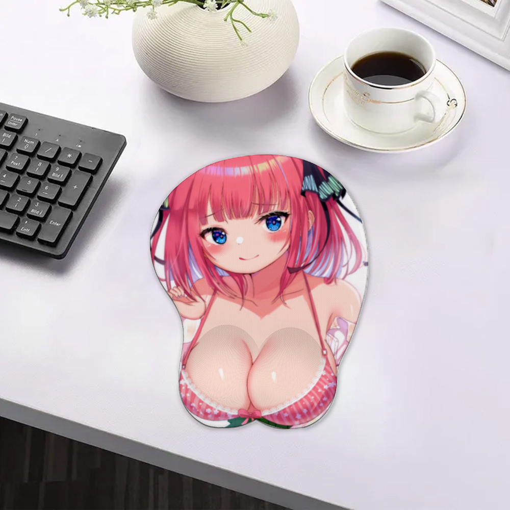 3D Silicone Mousepad | Oppai Mouse Pad | Silicone chest  mousepad