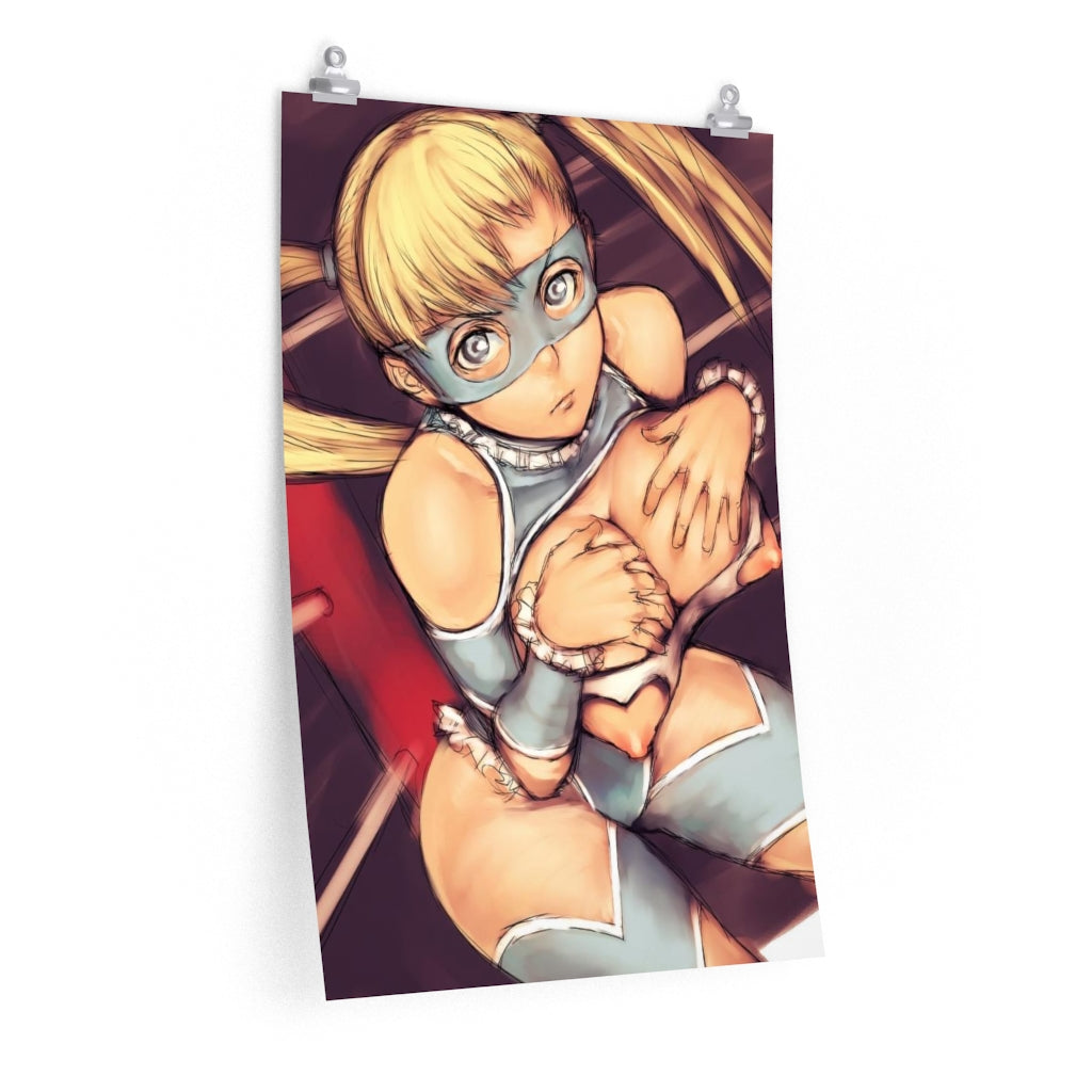 Rainbow Mika Street Fighter Poster - Lewd Premium Matte Vertical Poster - Adult Wall Art