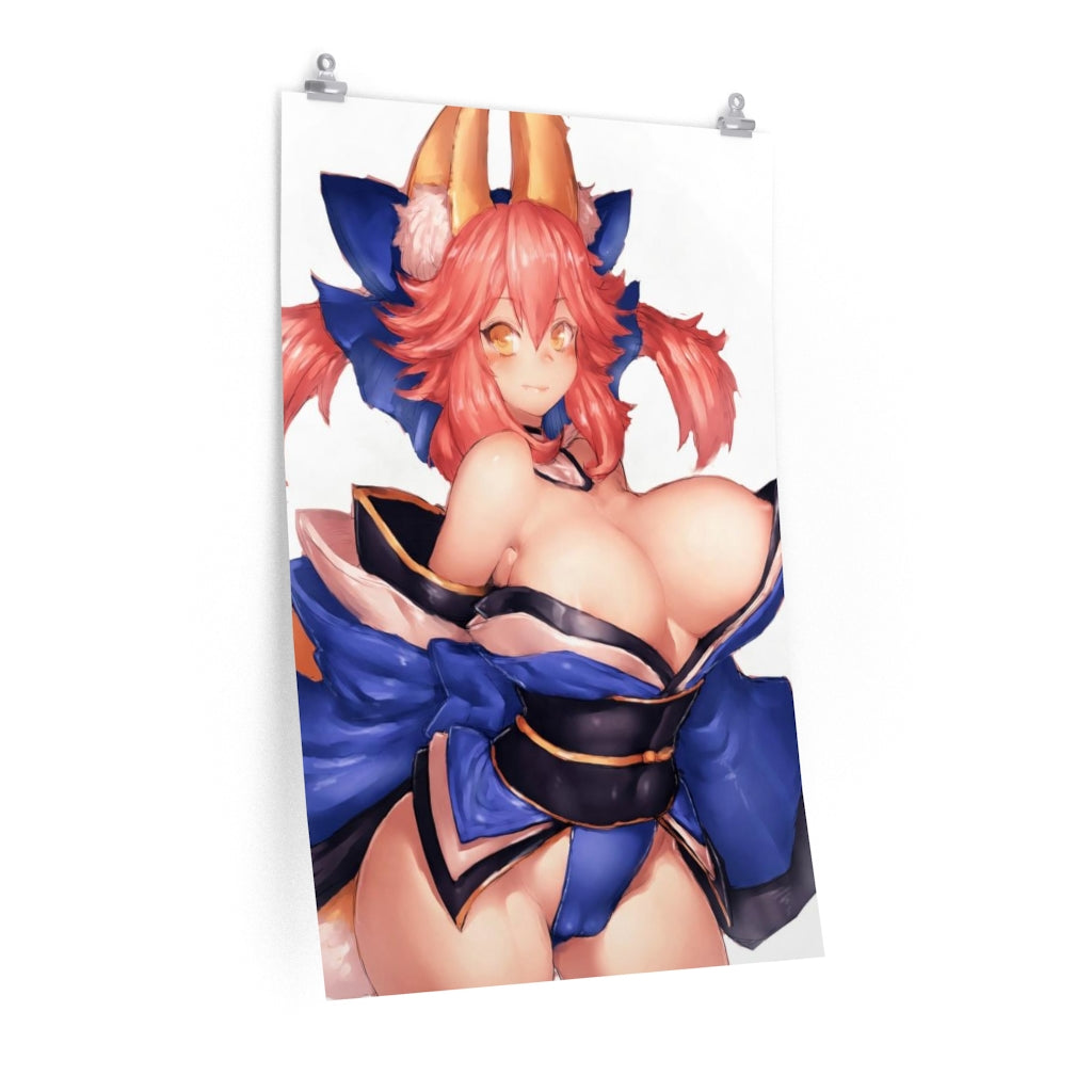 Tamamo No Mae Fate Grand Order Poster - Lewd Premium Matte Vertical Poster - Adult Wall Art