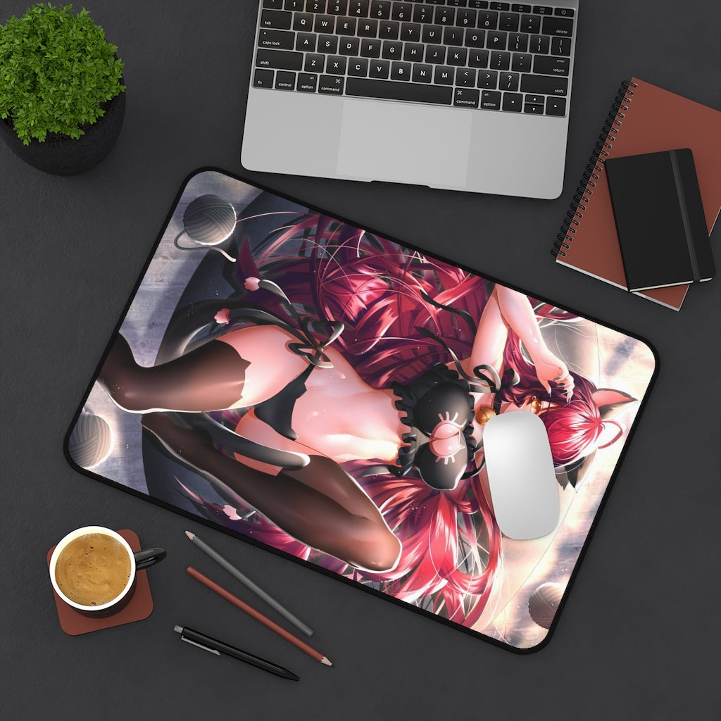 Elsword Sexy Mousepad - Neko Girl Elesis Desk Mat - Ecchi Playmat