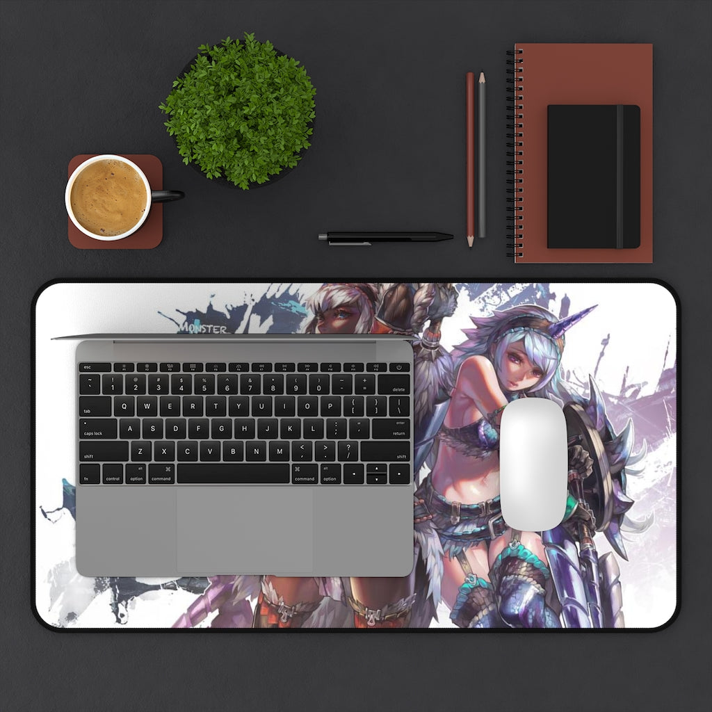 Sexy Monster Hunter Mousepad - Ecchi Large Desk Mat - Gaming Playmat