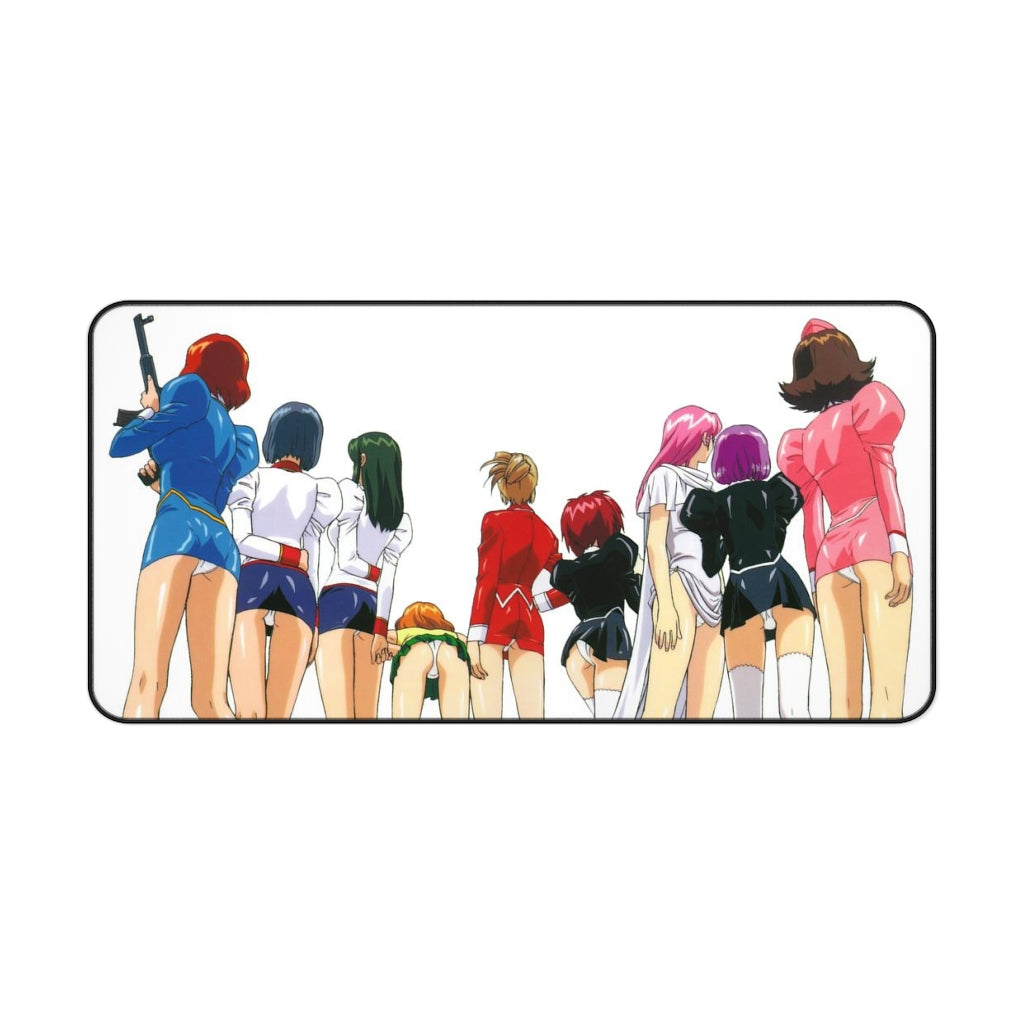 Agent Aika Sexy Waifus Panties Gaming Desk Mat - Anime Mousepad - Sexy Girl Playmat