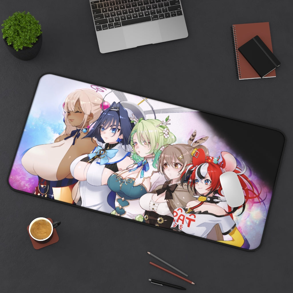 Hololive Boobs Size Bust Chart Desk Mat - Non Slip Mousepad