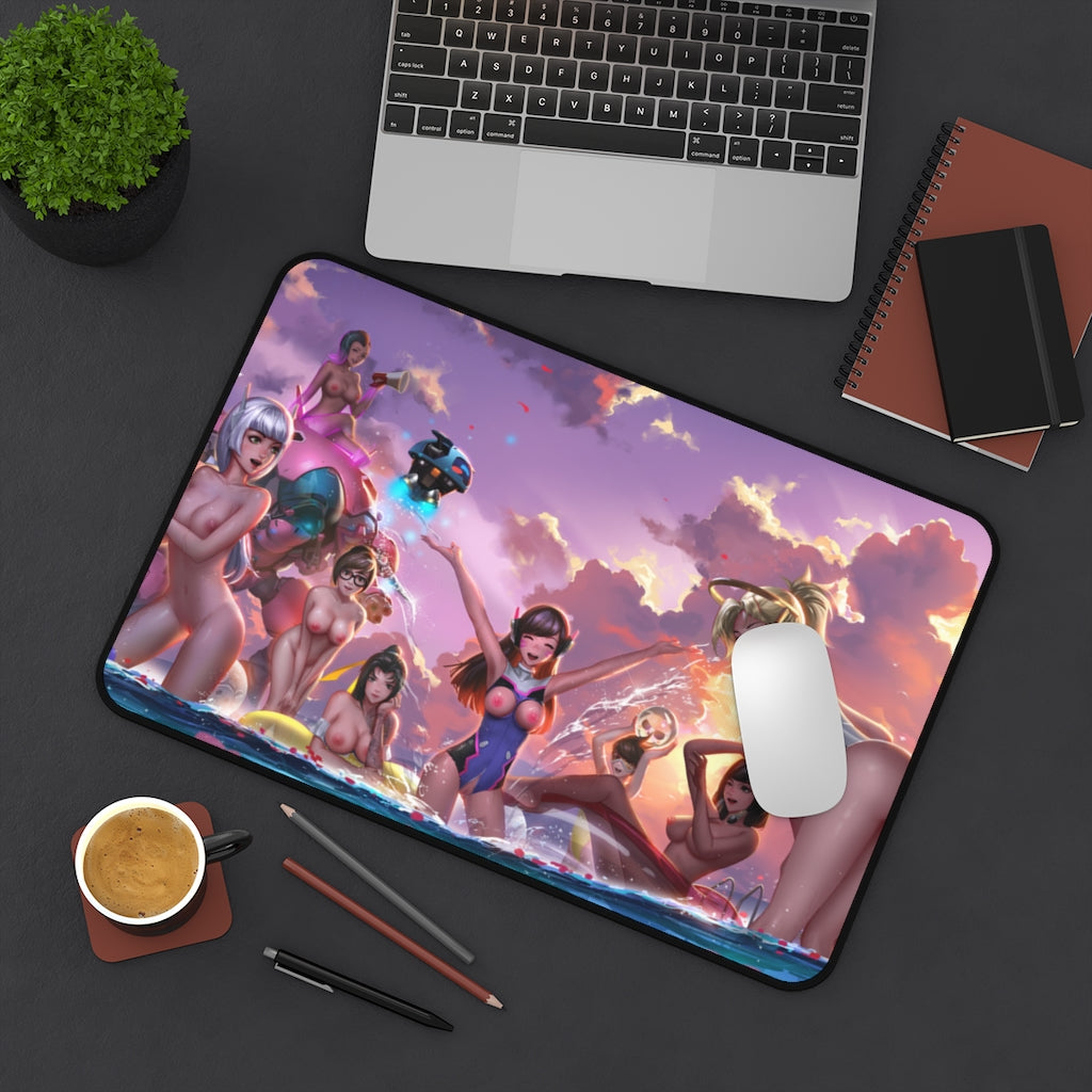 Overwatch Nude Hentai Waifus Desk Mat - Lewd Mousepad - Gaming Girls Playmat