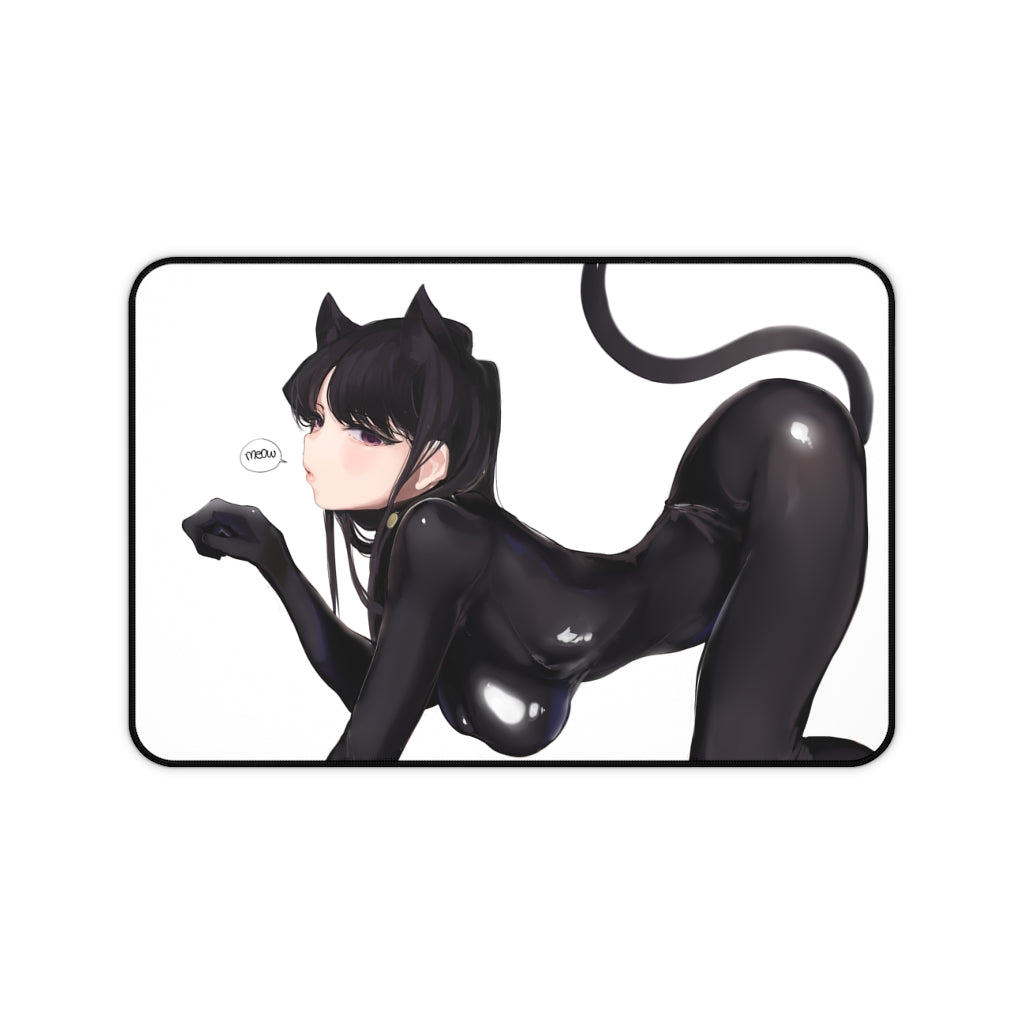 Komi San Sexy Mousepad - Neko Komi Can't Communicate Ecchi Desk Mat - Anime Playmat