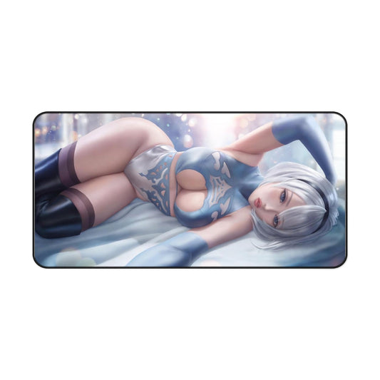 2B Laying in Lingerie Mousepad - Nier Automata Desk Mat - MTG Playmat