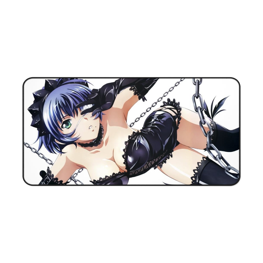 Ikkitousen Sexy Mousepad - Leather Lu Meng Desk Mat - Ecchi Playmat