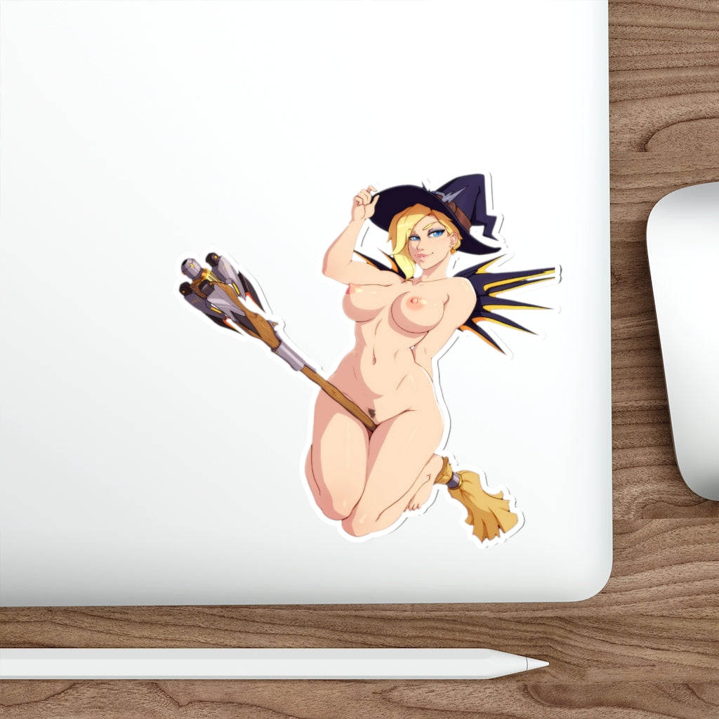 Hentai Overwatch Nude Witch Mercy Waterproof Sticker Decal