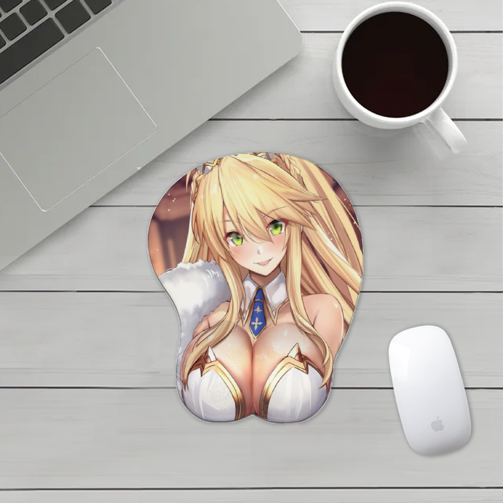 Sexy Anime Oppai Mousepad with Wrist Support Silicone Mouse Pad 21