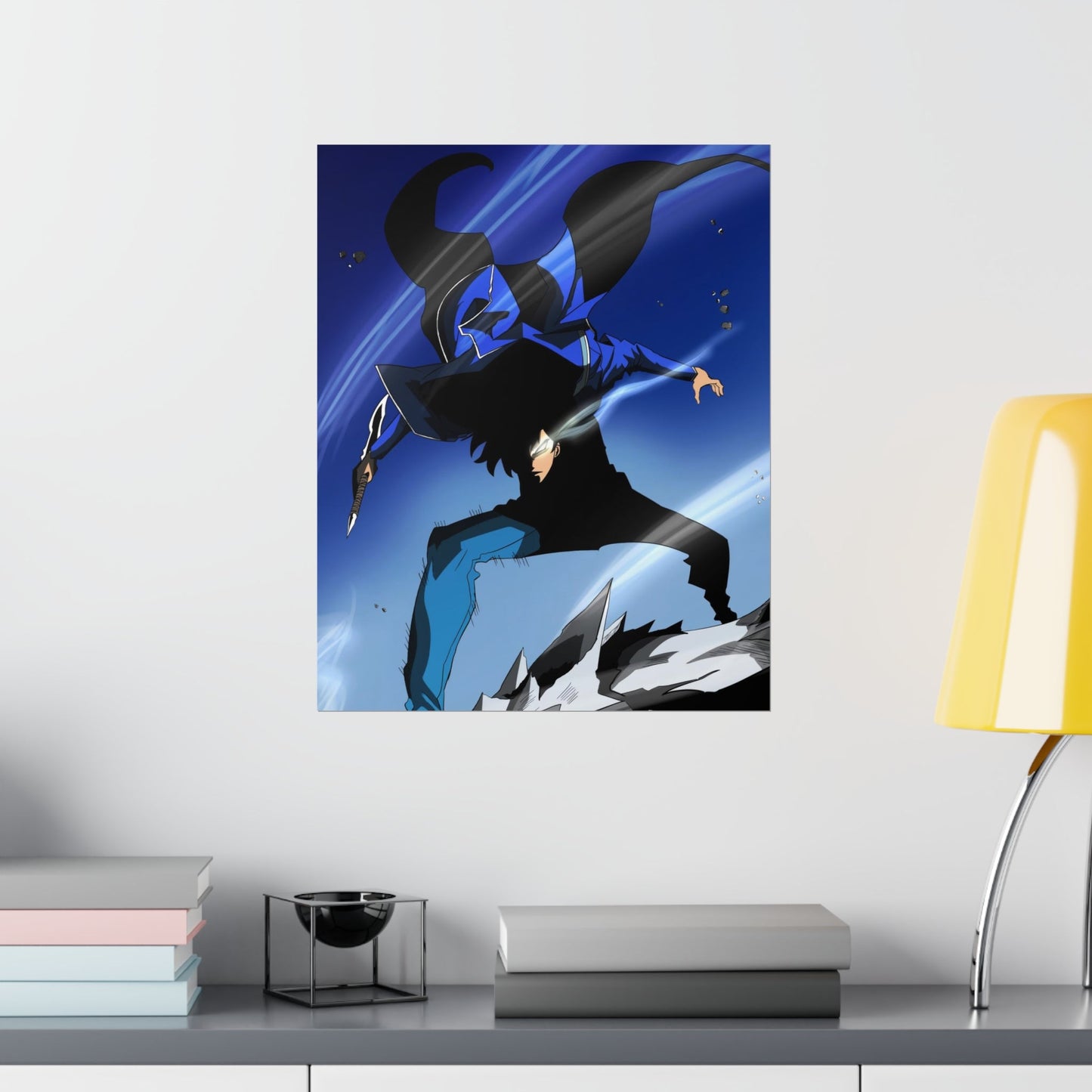 Solo Leveling Poster - Premium Matte Vertical Poster - Manhwa False Ranker Anime Wall Art Decor