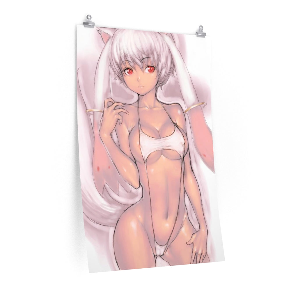 Kyubey Mahou Shoujo Madoka Magica Poster - Lewd Premium Matte Vertical Poster - Adult Wall Art