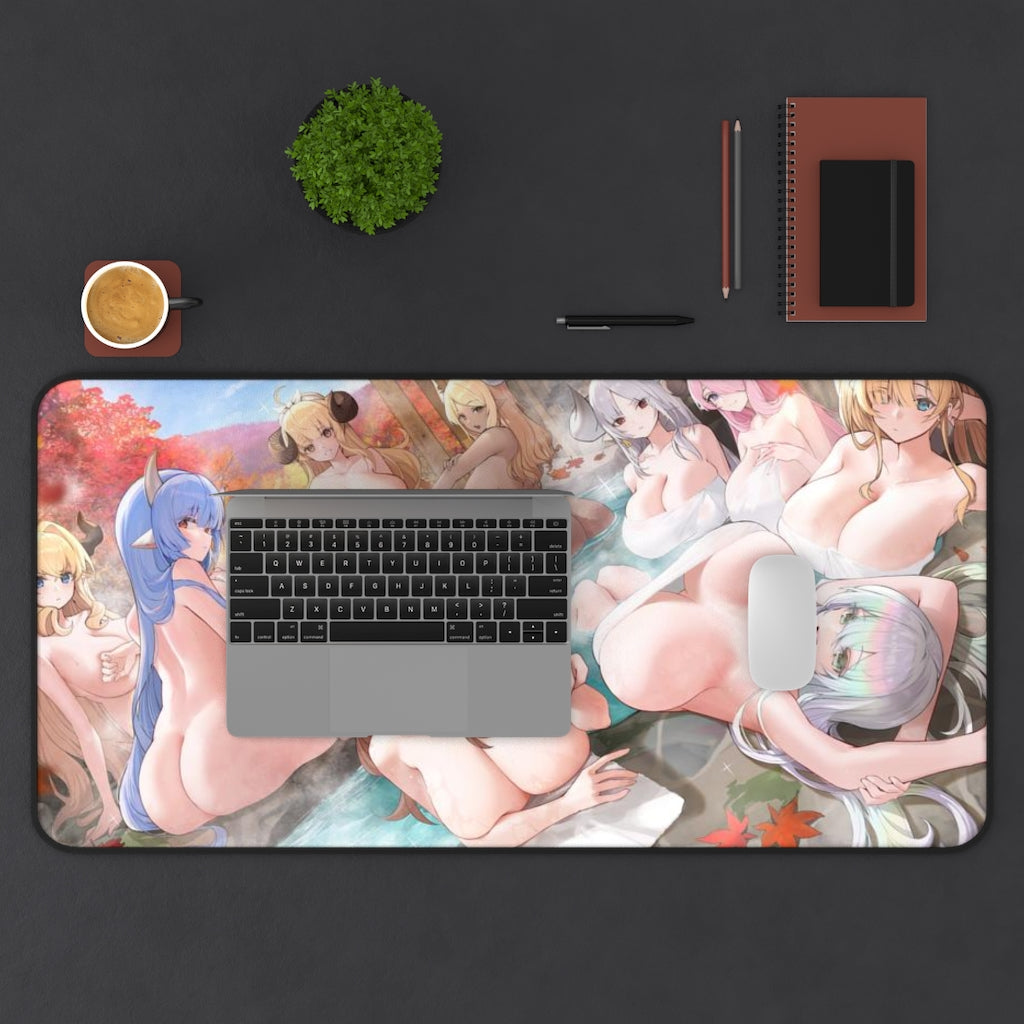 Huge Boobs Avatar Final Fantasy 14 Desk Mat - Non Slip Mousepad