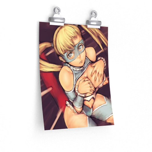 Rainbow Mika Street Fighter Poster - Lewd Premium Matte Vertical Poster - Adult Wall Art