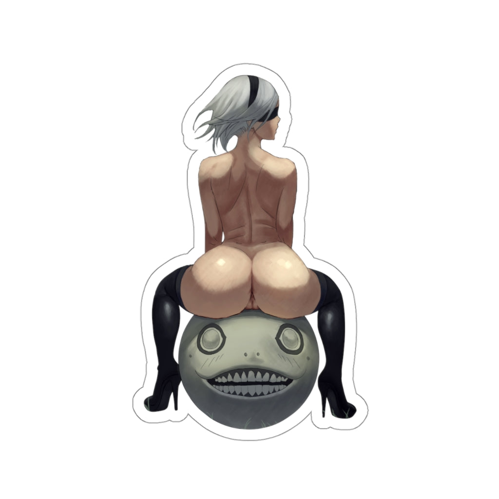 Nier Automata Hentai Nude 2B Emil Waterproof Sticker - Ecchi Vinyl Decal