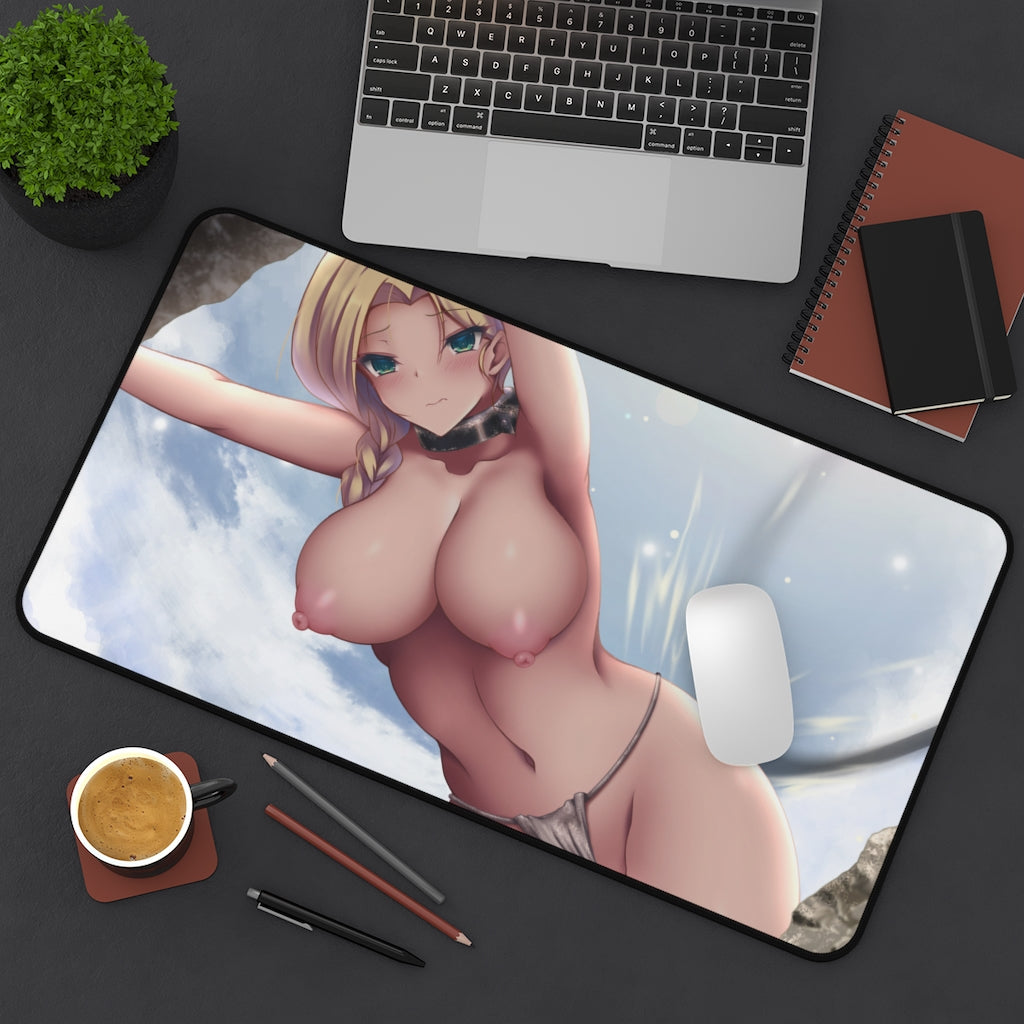 Bianca Dragon Quest Nude Tits Desk Mat - Sexy Anime Girl Mousepad - Gaming Playmat