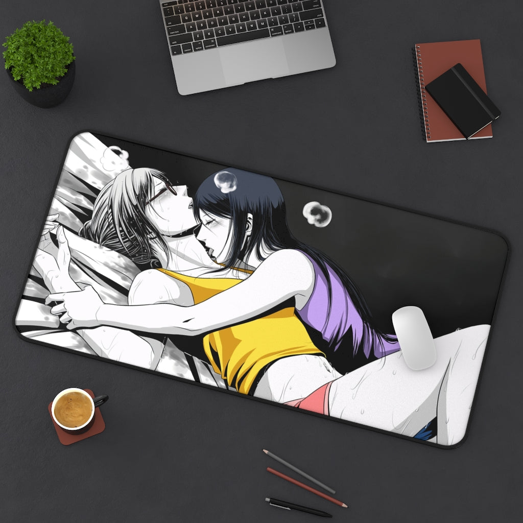 Prison School Sexy Shiraki Meiko and Kurihara Mari Desk Mat - Gaming Mousepad - Non Slip Playmat