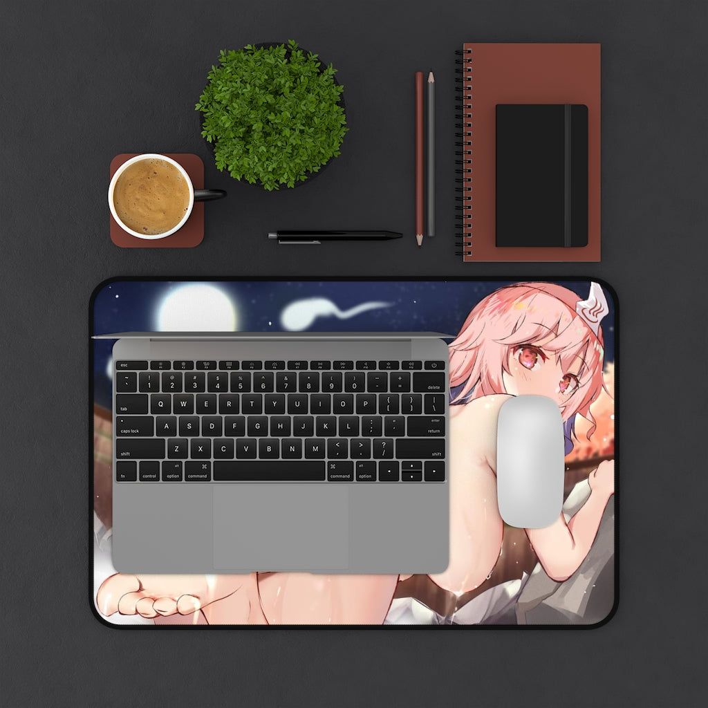 Touhou Yuyuko Sexy Mousepad - Onsen Desk Mat - Ecchi Playmat