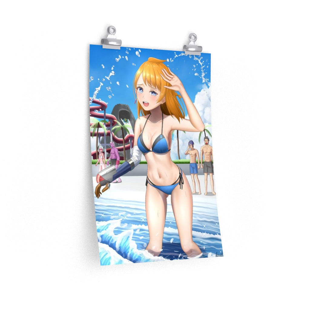 Natsume Bikini Decadence Poster - Lewd Premium Matte Vertical Poster - Adult Wall Art