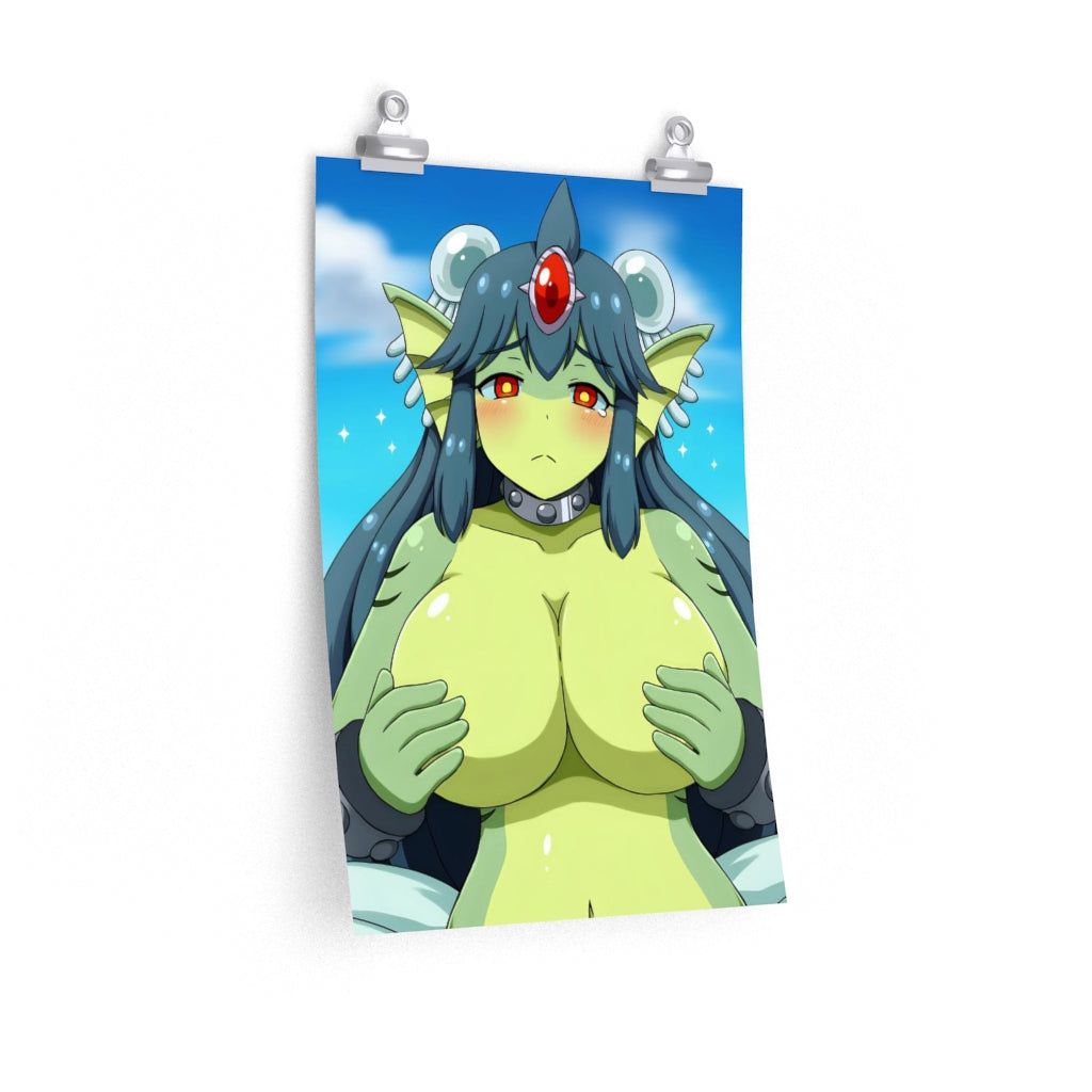 Giga Mermaid Boobs Shantae Ecchi Poster - Lewd Premium Matte Vertical Poster - Adult Wall Art