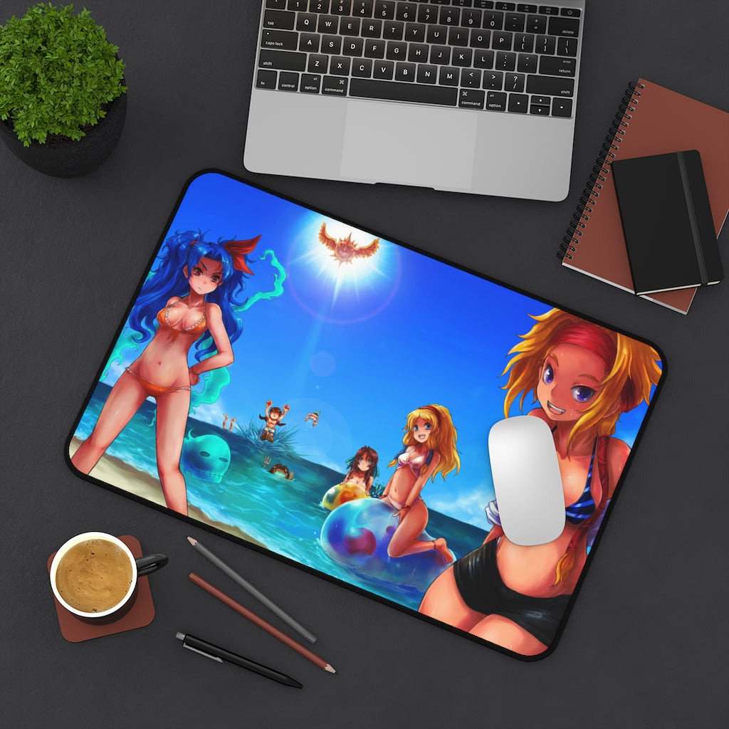 Romancing Saga Bikini Waifus Desk Mat- Sexy Anime Girls Mousepad - Gaming Playmat