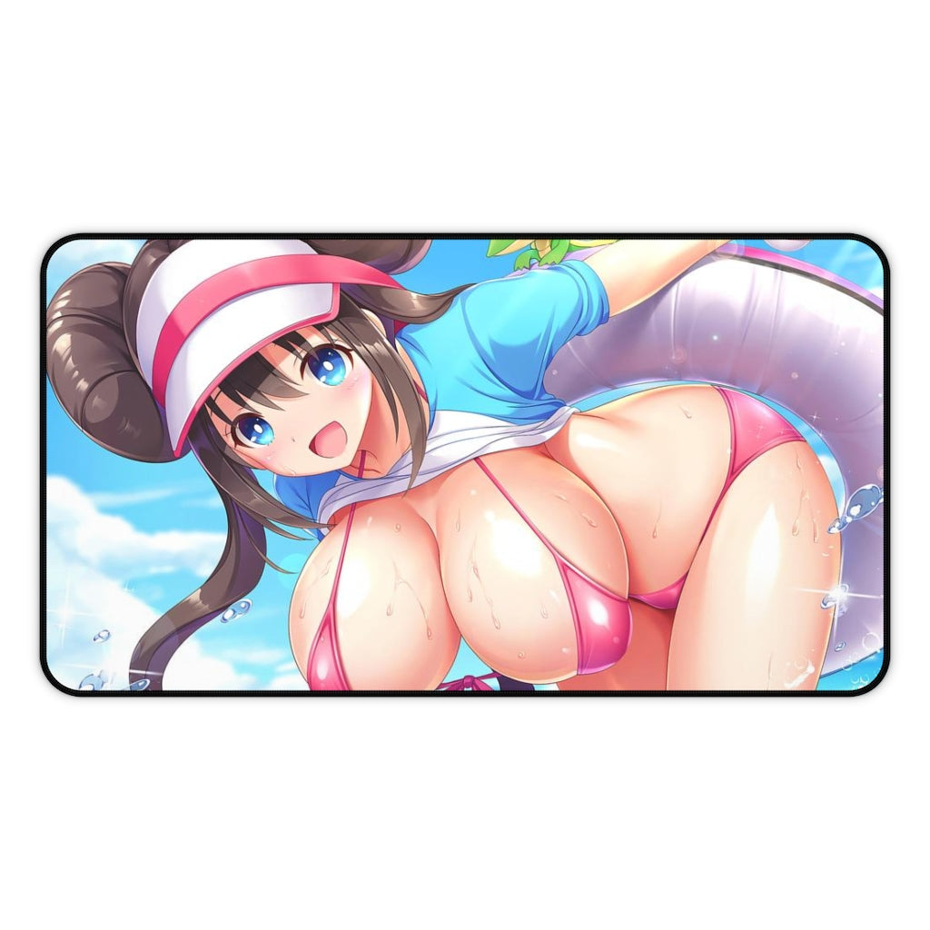 Pokemon Ecchi Mousepad - Big Boobs Rosa - Large Desk Mat - Sexy Pokemon