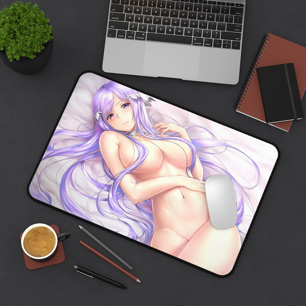 Sword Art Online Anime Mousepad - Nude Quinella Large Desk Mat - Ecchi Mouse Pad