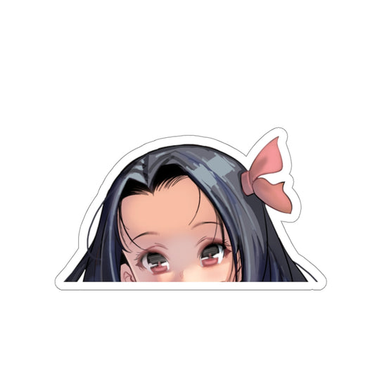 Nezuko Peeker Demon Slayer Sticker - Anime Peeker Car Decal