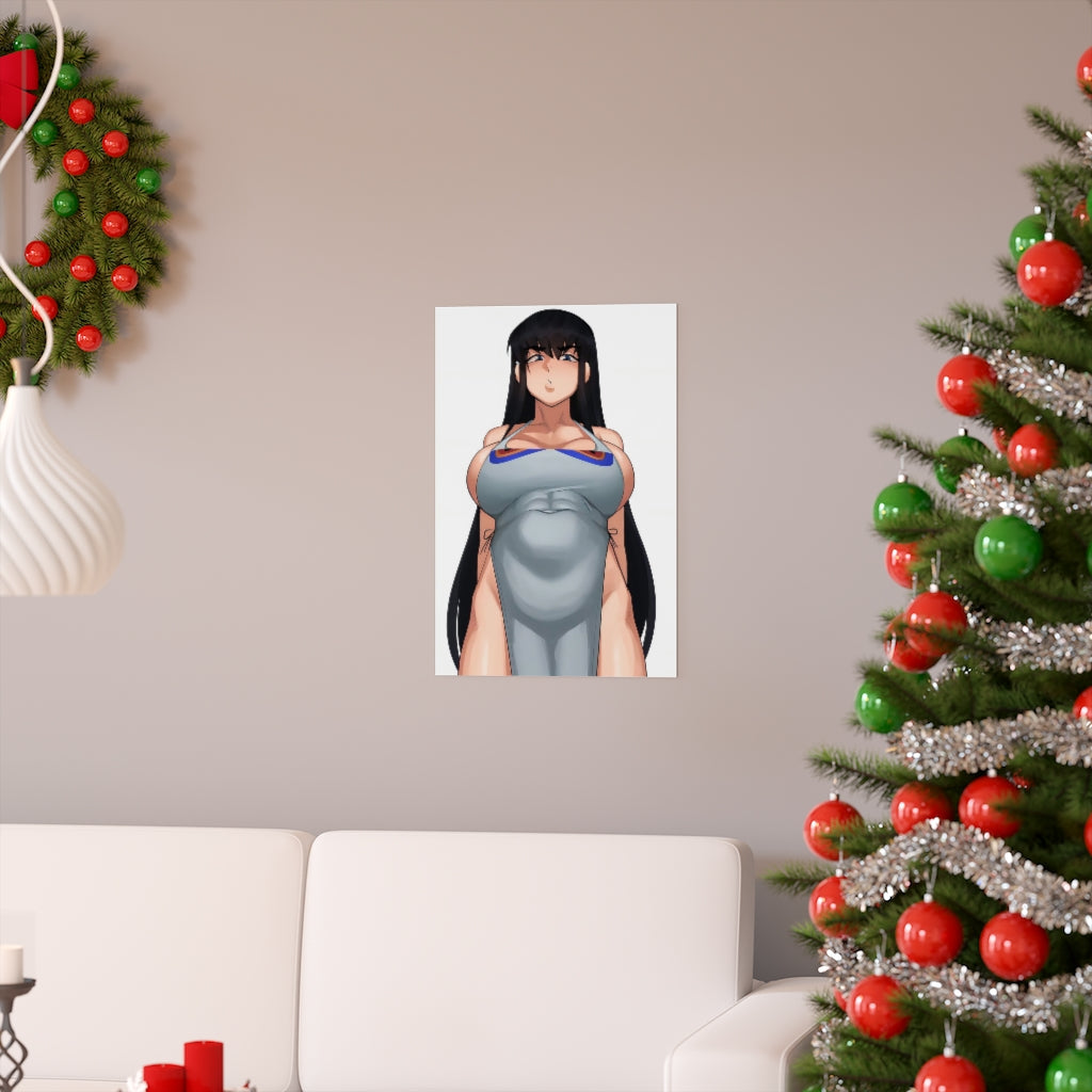 Big Tits Kiryuuin Satsuki Kill Sexy Apron La Kill Ecchi Poster - Lewd Premium Matte Vertical Poster - Adult Wall Art