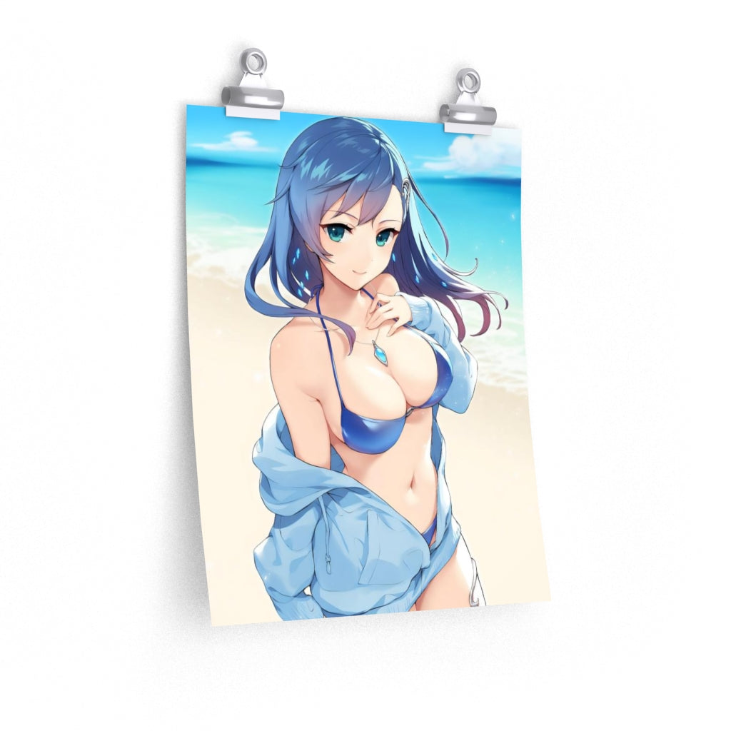 Maria Traydor Bikini Star Ocean Ecchi Poster - Lewd Premium Matte Vertical Poster - Adult Wall Art