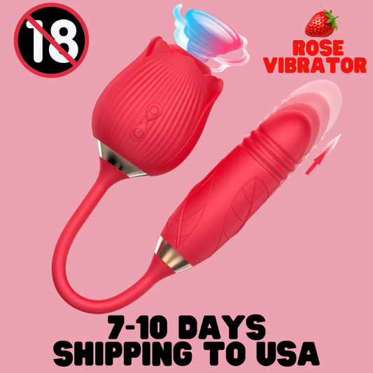 Rose Sucking Vibrator For Women| Sexy Vagina Licking Tongue Vibrator | Nipple and Clitoral Stimulation | Adult Female Masturbation Sex Toys