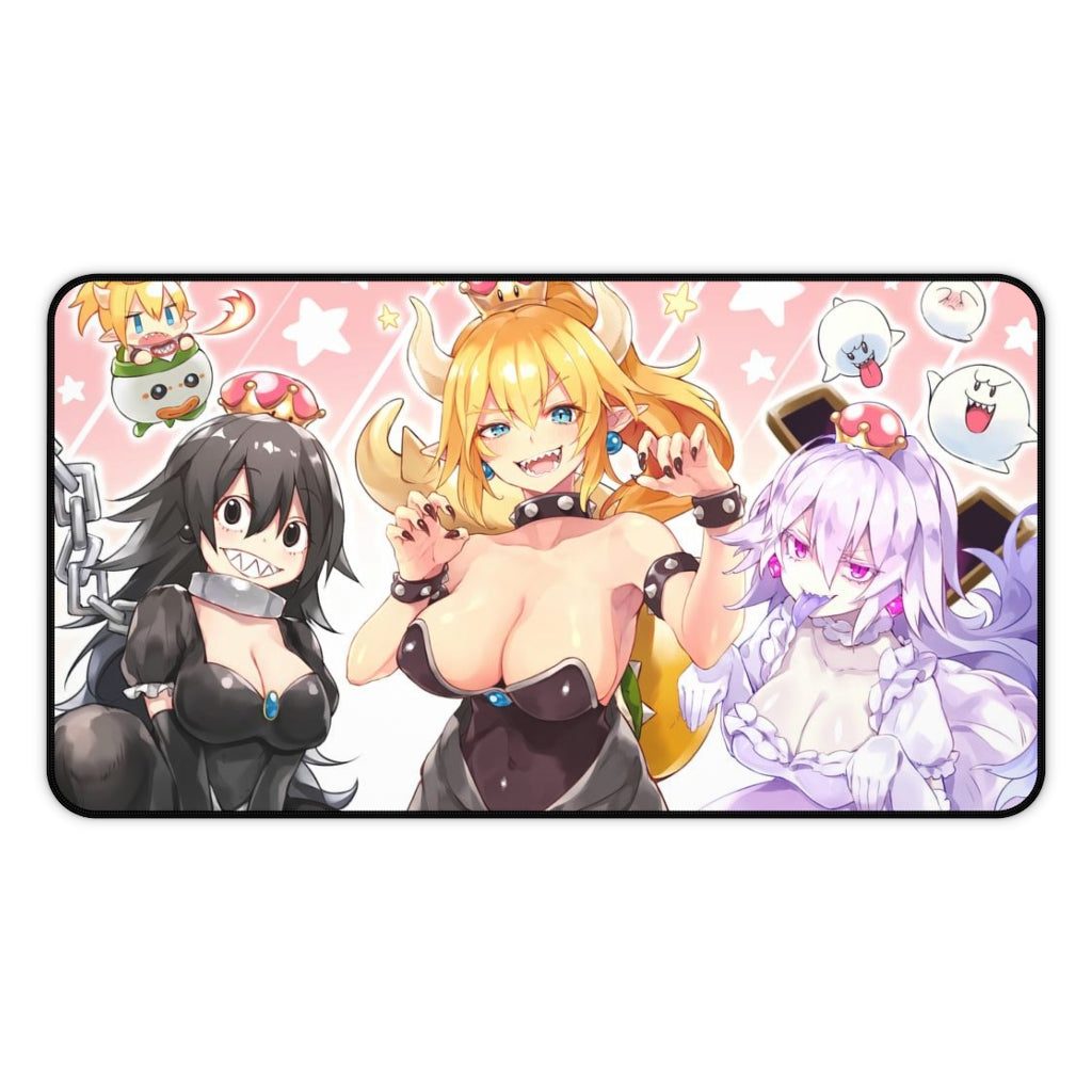 Sexy Bowsette and Booette Anime Mousepad Doujin - Desk Mat - Big Gaming Mouse Pad - MTG Playmat