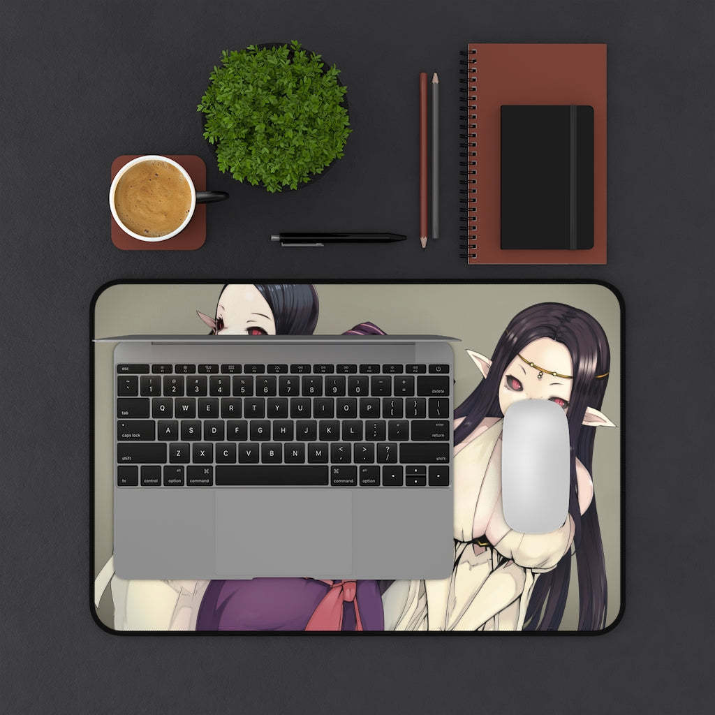 Overlord Shalltear Bloodfallen and Busty Vampire Brides Desk Mat - Non Slip Mousepad