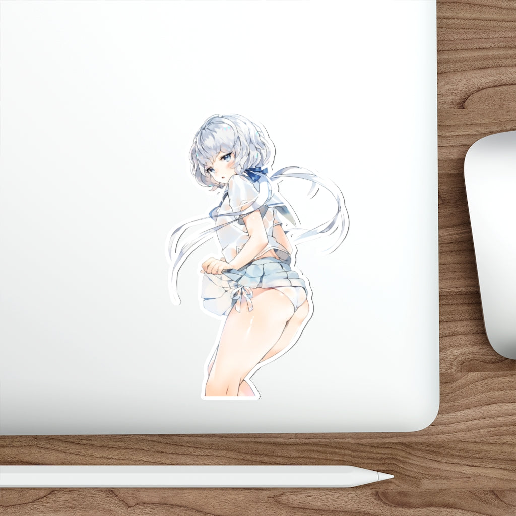 Zombieland Saga Junko Konno Skirt Lift Waterproof Sticker - Ecchi Vinyl Decal