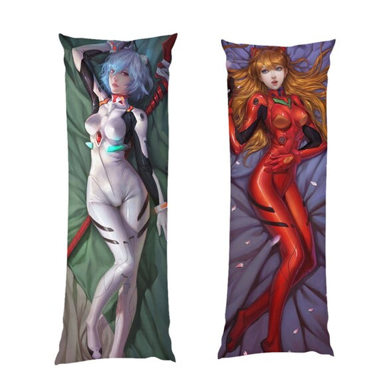 Evangelion Anime Body Pillow - Asuka and Rei Dakimakura Ecchi