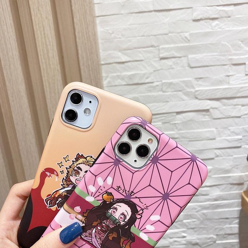 Anime Demon Slayer Phone Case for Iphone 12 11 Pro Xs Max 7 8 Plus - Kimetsu No Yaiba