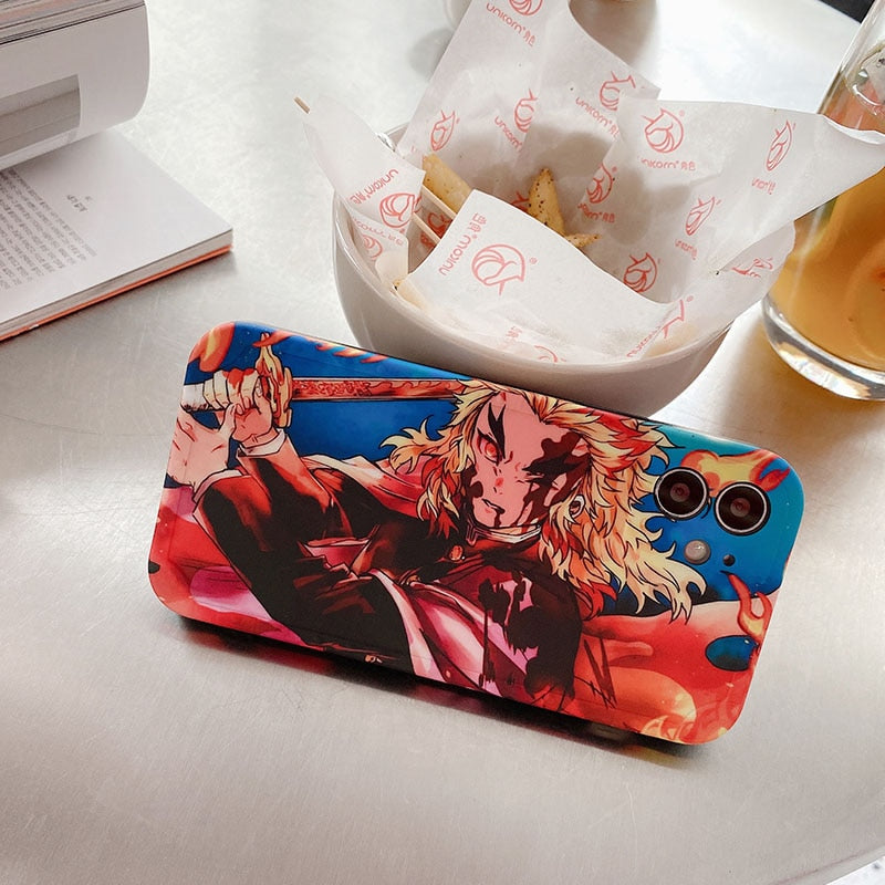 Anime Demon Slayer Phone Case (Kimetsu No Yaiba )- for iPhone 13 12 11 Pro XS Max 7 8 Plus