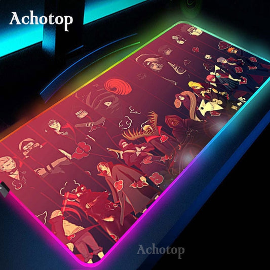 Akatsuki - Naruto Anime RGB Gaming Mouse Pad PC Gamer - Large Mousepad XXL Desk Mat
