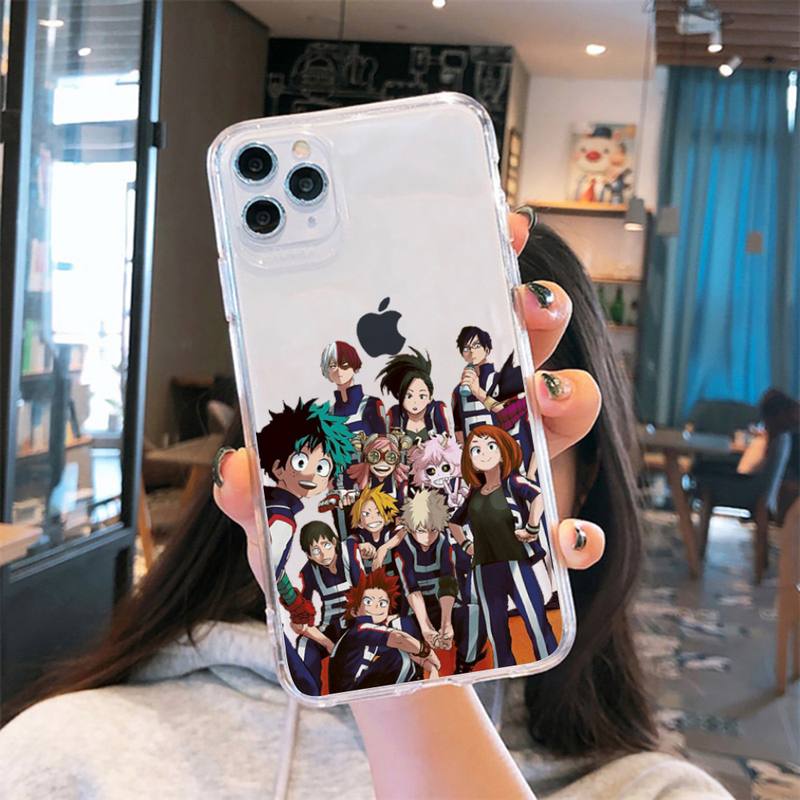 My Hero Academia iPhone case - Shoto Todoroki Phone Case - Transparent For iPhone 13 12 11 8 7 6.