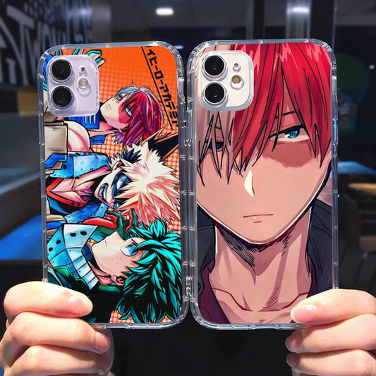 My Hero Academia iPhone case - Shoto Todoroki Phone Case - Transparent For iPhone 13 12 11 8 7 6.